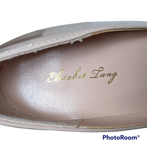 Elisabet Lang Nude Patent Leather Stiletto Pumps Size 9 NWT - Picture 5 of 5